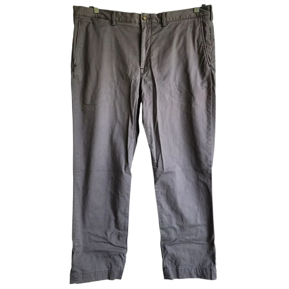 Polo Ralph Lauren Chino Pants 38x30 Straight Fit Stretch Twill Cotton Gray Men's